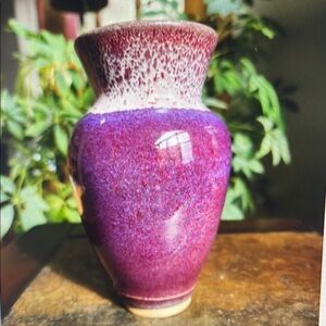 Elegant Purple Ceramic Vase